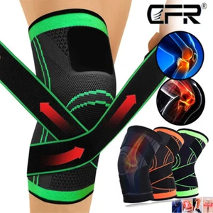 Knee Brace Support Compression Sleeve Meniscus Tear Arthritis Joint Pain Relief - Picture 1 of 18