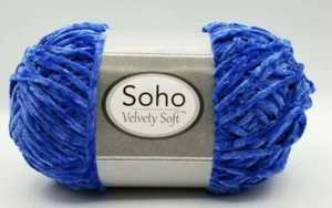 Lote de 3 hilos suaves aterciopelados Soho™ azul real - Imagen 1 de 6