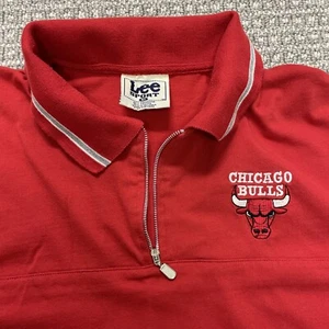 Vintage Chicago Bulls Herren Gr. XL by Lee Sport Polo 1/4 Zip mit Zipper sehr guter Zustand - Bild 1 von 8