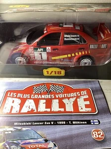 1/18 Mitsubishi Lancer Evo V - 1999 - T. Mäkinen - ALTAYA - Imagen 1 de 5
