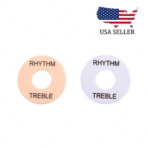 2x Cream/W Plastic Rhythm Toggle Switch Plate For GIBSON EPI Les Paul SG Guitar - Picture 1 of 3