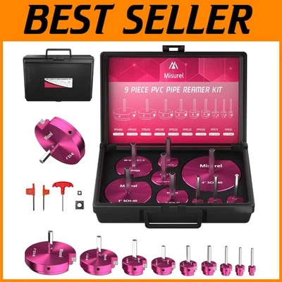 Versatile PVC Pipe Reamer Kit - Carbide Inserts Included - Image 1 of 4