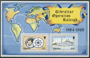 Gibraltar 1988 Forschungsfahrt "Operation Raleigh" Block 11 postfrisch (C70022) - Bild 1 von 1