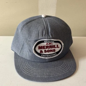 Vintage Kent K Products Denim Trucker Mütze Made In USA Patch - Bild 1 von 5