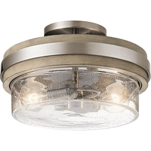 Kichler Lighting 44100CLP Grand Bank Semi-Flush Mount Classic Pewter - Picture 1 of 2
