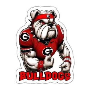 Georgia Bulldogs Sticker NCAA Football Die Cut Laminated - Picture 1 of 4