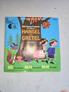 Hansel and Gretel Walt Disney Disneyland Book Vinyl Record 7" Record Like New - Picture 1 of 2