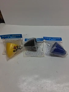 Carl Goldberg 3 Zoll Snap On Spinner Menge 3 gelb schwarz blau - Bild 1 von 4