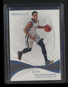 2018-19 IMMACULATE BASE /99 DEMAR DEROZAN SPURS - Picture 1 of 1