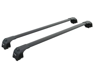 For Suzuki Across (2020-2025) Roof Rack Cross Bars Metal Bracket Flush Rail, Bla - Bild 1 von 4
