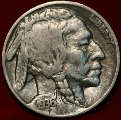 1936-S/S San Francisco Mint Buffalo Nickel - Image 1 of 2