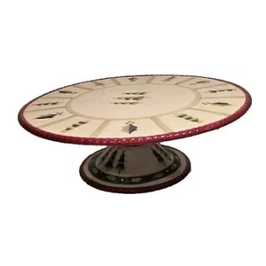 Weihnachten FITZ & FLOYD Timberline Kuchenständer Platte 10" Winter eingestellt - Bild 1 von 11