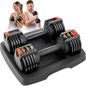 Lifepro Adjustable Dumbbells Set - 5in1-15lb 25lb 43lb 55lb weights &... - Picture 1 of 39