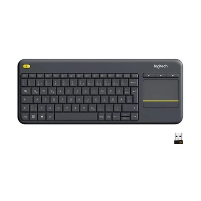 Logitech K400 Plus Wireless Touch TV Keyboard With Easy Media Control and Built- - Image 1 of 4