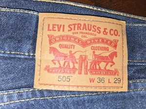 Levi Straus & Co 505 W36 X L29 Herren Jeans - Bild 1 von 9