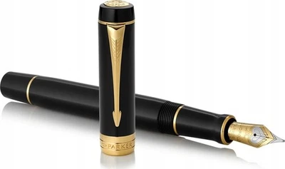 Pluma Estilográfica Parker Duofold Clásica Negra M 1931382 Foto 1 de 4