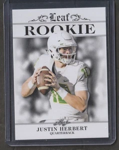 2019 Leaf #RA-02 Justin Herbert Los Angeles San Diego Chargers RC Rookie - Bild 1 von 2