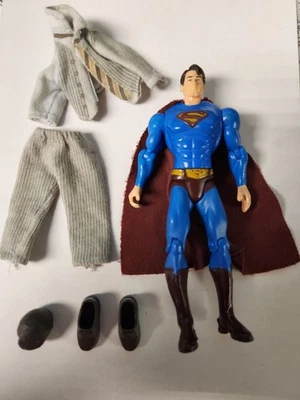 Figura de acción Mattel DC Superman Clark Kent Disguise 2006 conjunto completo Foto 1 de 4