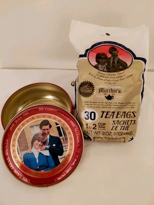 1981 Munchies Princess Diana Prince Charles Wedding Tea Blend Tin Collectable - Image 1 of 4