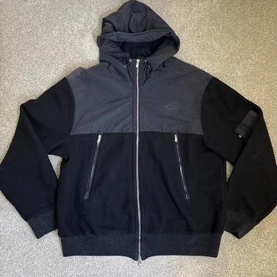 Vintage 90s/00s CP Company Jacket / Hooded Coat - Black - Size 56 (46inch Chest) - Image 1 of 4