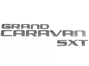 New Dodge Grand Caravan Van SXT Back Door Lift Gate Logo Emblem Badge Nameplate - Picture 1 of 1