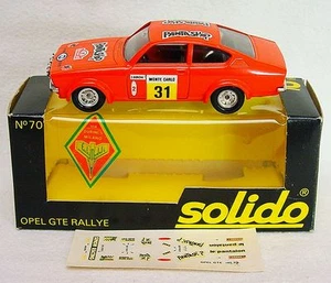 Solido 1:43 OPEL KADETT GTE Rallye Model Car + Racing Decal Sheet MIB`78 RARE! - Picture 1 of 9