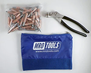 50 1/8 Cleco Sheet Metal Fasteners plus Cleco Pliers w/ Carry Bag (K1S50-1/8) - Picture 1 of 6
