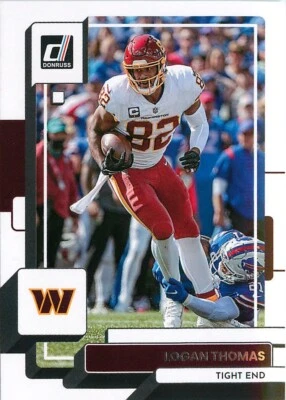 Logan Thomas 2022 Donruss Football NFL Base Card #179 Washington Commanders - Image 1 of 2