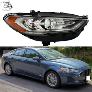 Headlight For 2017-2018 19 Ford Fusion Halogen Passenger Right w/LED DRL Chrome - Foto 1 di 13