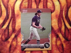 Tyler Glasnow 2021 Topps NOW #66  1/1 Gold NM to M Los Angeles Dodgers - Picture 1 of 4