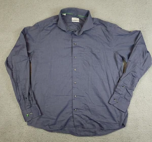 Eton Hemd Herren 41 2XL Blau Modern Fischgrät Langarm Kleid - Bild 1 von 10