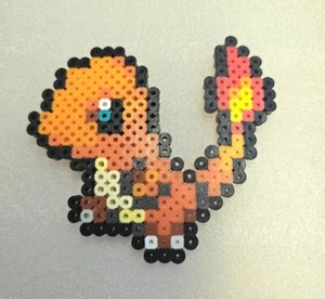 Charmander Pokémon Pixel Art Perler Art Magnet - Bild 1 von 2