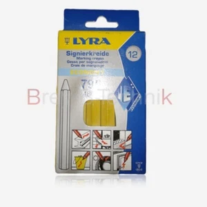 Lyra 12 szt. żółta kreda sygnowana kreda znakująca kreda woskowa kreda olejowa kreda tłuszczowa  - Zdjęcie 1 z 1