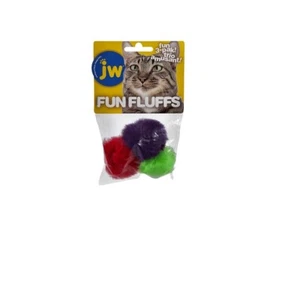 Fun Fluffs Cat Toy prey. Fun bright colors 3 Pack - Picture 1 of 3
