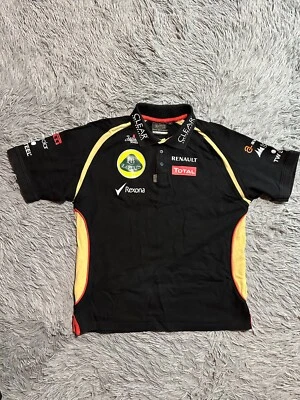 Lotus Renault Formula One 1 Racing Team Polo Shirt Vintage Size L Men's Cars - Image 1 of 4