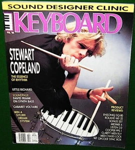 1988 KEYBOARD Magazine w/ Soundpage Flexi Record, No Label, Stewart Copeland - Picture 1 of 10