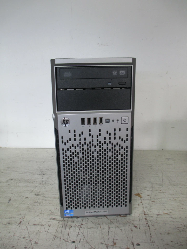 HP ProLiant ML310e Gen8 SERVER Intel Xeon Quad Core @ 3.10GHz 8GB DDR3 NO HDD - Image 1 of 4