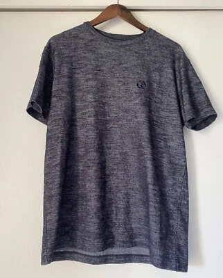 Camisa Giorgio Armani Para Hombres Efecto Denim Azul Oscuro Talla 48 (mediana) ~ Nueva Foto 1 de 4