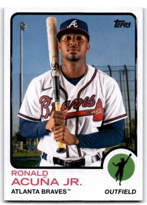 2021 Topps Archives #111 Ronald Acuña Jr. Atlanta Braves - Image 1 of 2
