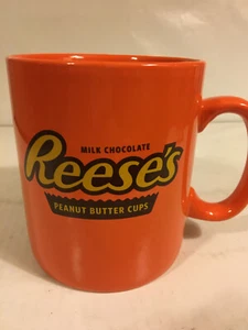 Tazas de mantequilla de maní Reese's, taza o taza naranja grande de 5", excelente, ¿café, sopa? - Imagen 1 de 5