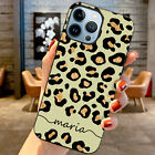 Tpu Cover Leopard Personalised Name Phone Case For Iphone 13 14 15 Pro Max 12 11
