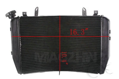 Black Radiator Cooling Engine Fit For Yamaha YZF R1 YZFR1 YZF-R1 2007-08 2007 08 - Image 1 of 3