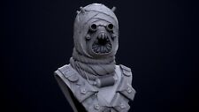 Tusken Raider from Star Wars 3D printed resin Bust in grey, a sculpture for room