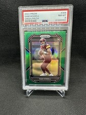 2022 GREEN PRIZM SAM HOWELL COMMANDERS ROOKIE PSA # 10 CARD # 306
