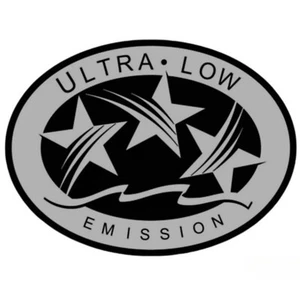 Calcomanía adhesiva gráfica fueraborda ultra baja emisión 3 estrellas California DOT - plateada - Imagen 1 de 6