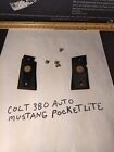 Colt Mustang Pocketlite 380 Acp....grips Left And Right With Medallions 