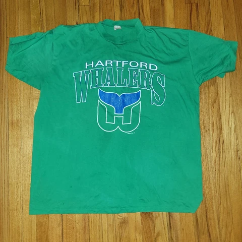 Vintage Hartford Whalers NHL Hockey T Tee Shirt 4xl Single Stitch 1991 Jostens Cover