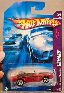 Hot Wheels '69 Camaro Convertible 2007 Series #01 of 04 Dark Red Diecast 1:64 - Picture 1 of 2