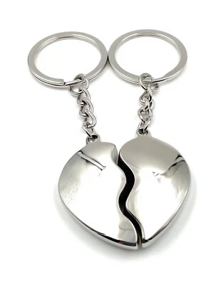 ONWOMANIA Herz Liebe Partner Schlüsselanhänger Metall Glücksbringer Anhänger