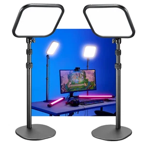 Godox ES30 Live Streaming Bi-Colour LED Beleuchtung Twin Kit mit Tischständern - Bild 1 von 8